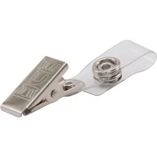 ADVANTUS CORPORATION AVT 97302 — Advantus ID Badge Clip Adapters - Metal, Vinyl - 25 / Pack - Silver