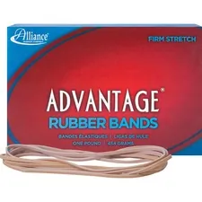 ALLIANCE RUBBER ALL 27405 — Alliance Rubber 27405 Advantage Rubber Bands - Size #117B - Approx. 200 Bands - 7 x 1/8 - Natural Crepe - 1 lb Box