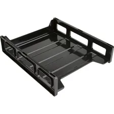 Business Source BSN 62884 — Business Source Front-Load Stackable Letter Tray - Desktop - Stackable - 25% - Black - Plastic - 1 Each