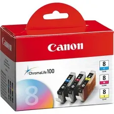 CANON 0621B016 — CANON CLI-8 3 PACK C/M/Y VALUE PACK - INK - CARTRIDGE - FOR PRO9000, PRO9000 MAR