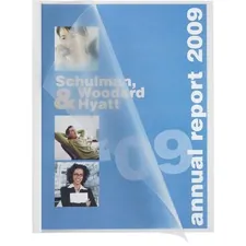 Business Source BSN 78503 — Business Source Report Cover - 1/8 Folder Capacity - 8 1/8 x 11 - Polypropylene - White - 50 / Box