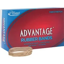 ALLIANCE RUBBER ALL 26195 — Alliance Rubber 26195 Advantage Rubber Bands - Size #19 - Approx. 1250 Bands - 3 1/2 x 1/16 - Natural Crepe - 1 lb Box