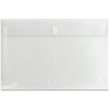 Business Source BSN 02019 — Business Source Legal File Pocket - 8 1/2 x 14 - 1 Expansion - Poly - Clear - 1 Each