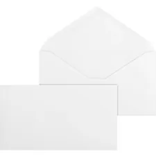 Business Source BSN 42252 — Business Source No. 6-3/4 White Wove V-Flap Business Envelopes - Business - #6 3/4 - 3 3/5 Width x 6 1/2 Length - 24 lb - Gummed - Wove - 500 / Box - White