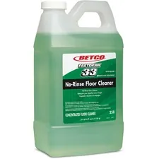 Betco Corporation BET 2584700 — Betco FASTDRAW 33 No-Rinse Floor Cleaner - Concentrate Liquid - 64 fl oz (2 quart) - Rain Fresh Scent - 4 / Carton - Light Green