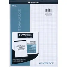 ACCO Brands MEA 59878 — Mead Quad Ruled Stiff - Back Planning Pad - Letter - 80 Sheets - 8 1/2 x 11 - Assorted Paper - Navy Cover - Heavyweight, Micro Perforated, Stiff-back - 80 / Pad