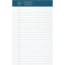 Business Source BSN 03105 — Business Source 5x8 Premium Writing Pad - 2.50 x 58 - Tear Proof, Sturdy Back, Bleed-free - 12 / Dozen