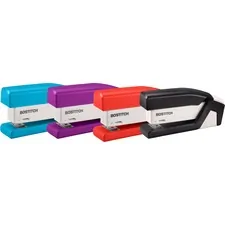 Amax Inc ACI 1558 — Bostitch InJoy 20 Spring-Powered Compact Stapler - 20 Sheets Capacity - 105 Staple Capacity - Half Strip - 1/4 Staple Size - Assorted