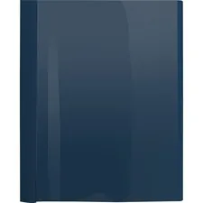 Business Source BSN 78514 — Business Source Letter Report Cover - 1/2 Folder Capacity - 8 1/2 x 11 - 100 Sheet Capacity - 3 x Prong Fastener(s) - Clear, Dark Blue - 25 / Box