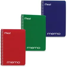 ACCO Brands MEA 45644 — Mead Wirebound Memo Notebook - 40 Sheets - Wire Bound - 4 x 6 - Assorted Paper - Tan Cover - Board Cover - 1 / Each
