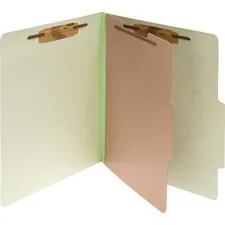 ACCO Brands ACC 16044 — Acco Legal Classification Folder - 2 Folder Capacity - 8 1/2 x 14 - 4 Fastener(s) - 1 Fastener Capacity for Folder - 1 Divider(s) - Pressboard, Tyvek - Leaf Green - 10 / Box