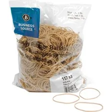 Business Source BSN 15733 — Business Source Quality Rubber Bands - Size: #16 - 2.5 Length x 0.1 Width - Sustainable - 1800 / Pack - Rubber - Crepe