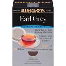BIGELOW TEA CO. BTC 008906 — Bigelow Earl Grey Black Tea Pods Tea Bag - Black Tea - Earl Grey, Chamomile - 1.9 oz - 108 Teabag - GMO Free - Kosher - 18 / Box