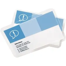 ACCO Brands GBC 3300371 — GBC HeatSeal UltraClear Laminating Pouches - Laminating Pouch/Sheet Size: 2.18 Width x 3.68 Length x 7 mil Thickness - for Business Card - Clear - 100 / Box