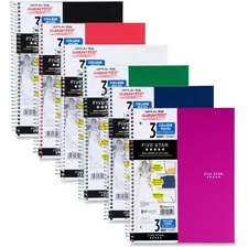 ACCO Brands MEA 06210 — Mead Wirebound Notebooks - 150 Sheets - Wire Bound - 11 x 8 1/2 - White Paper - Assorted Cover - Pocket, Stiff-back, Perforated, Pocket, Heavyweight, Subject, Spiral Lock - 1 Each