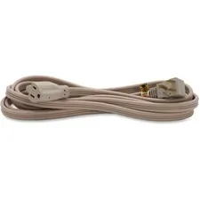 Compucessory CCS 25146 — Compucessory Heavy Duty Indoor Extension Cord - 14 Gauge - 125 V AC / 15 A - Gray - 9 ft Cord Length - 1