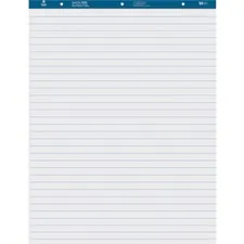 Business Source BSN 38590 — Business Source Standard Ruled Easel Pad - 50 Sheets - 15 lb Basis Weight - 27 x 34 - White Paper - Perforated - 2 / Carton