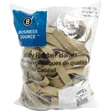 Business Source BSN 15726 — Business Source Quality Rubber Bands - Size: #105 - 5 Length x 0.6 Width - Sustainable - 60 / Pack - Rubber - Crepe