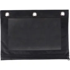 Business Source BSN 18303 — Business Source Binder Pencil Pouch - 10 Height x 7.4 Width - Black - 1 Each