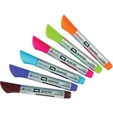 ACCO Brands QRT 79556 — Quartet Premium Glass Board Dry-erase Markers - Bullet Marker Point Style - Pink, Blue, Green, Orange, Purple, Brown Liquid Ink - 6