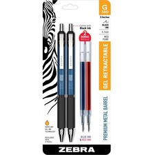 Zebra ZEB 40212 - Zebra Pen G-350 Gel Pen - Gel-based Ink - Metal Barrel - 2  