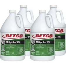 Betco Corporation BET 3900400CT — Betco Fight Bac RTU Disinfectant - Ready-To-Use Liquid - 128 fl oz (4 quart) - Fresh Scent - 4 / Carton - Clear