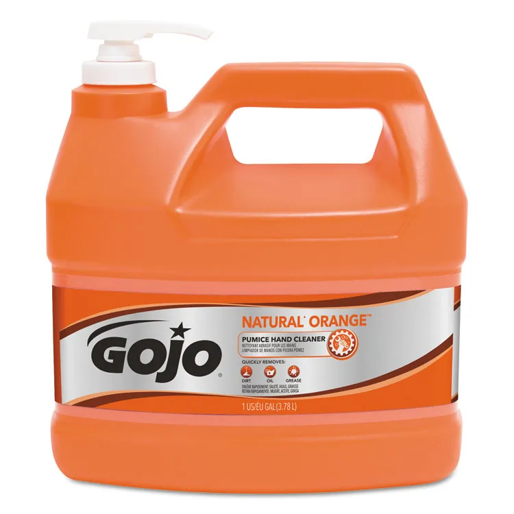 GOJO 0955-04 — Gojo® Natural Orange Pumice Hand Cleaner - Citrus Scent - 1 gal (3.8 L) - Hand - White - 1 Each
