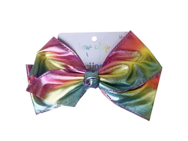 bulk buys DB430 - Scunci Jumbo Metallic Bow Salon Clip - Stylish Hair Accessor