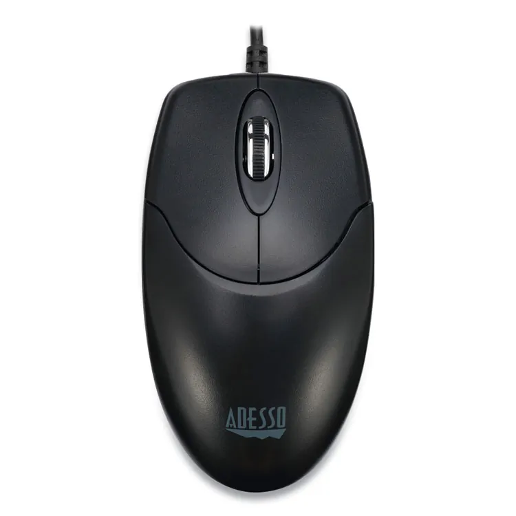 Adesso IMOUSEM60 — ADESSO ANTIMICROBIAL RF 2.4GHZ WIRELESS OPTICAL MOUSE WITH METAL SCROLL WHEEL
