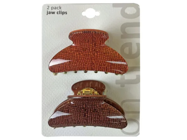 Bulk Buys CA751 — On Trend 4-Piece Northern Narrative Acrylic Jaw Clips Set