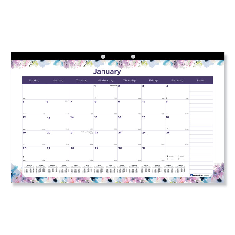 REDIFORM OFFICE PRODUCTS C194113 - PASSION FLORAL DESK PAD