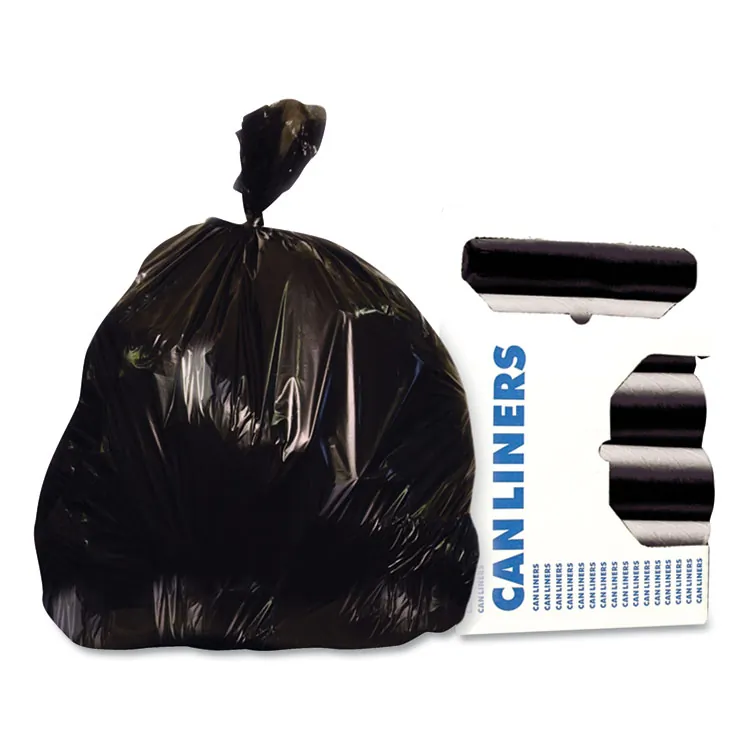 HERITAGE X6639QK — 33 Gallon Black Low-Density Trash Can Liners - 2 Mil