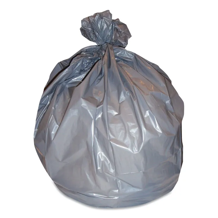 HERITAGE H8647HK — Black 56 Gal Linear Low-Density Can Liners, 0.7 Mil, 100/carton