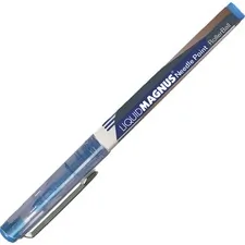 National Industries For the Blind 7520015068497 — SKILCRAFT Metal Clip Rollerball Pen - Fine Pen Point - Blue Pigment-based Ink - 12 / Dozen