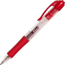 Integra ITA 36158 — Integra Retractable 0.5mm Gel Pens - Fine Pen Point - 0.5 mm Pen Point Size - Retractable - Red - Red Barrel - Metal Tip - 12 / Dozen