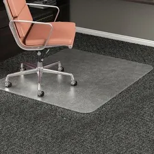 DEFLECTO DEF CM15443F — Deflecto RollaMat for Carpet - Carpeted Floor - 60 Length x 46 Width - Vinyl - Clear