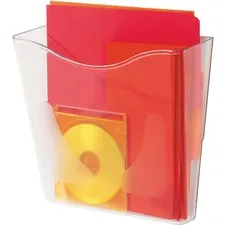 DEFLECTO DEF 63001 — Deflecto Euro-Style DocuPocket - 1 Pocket(s) - 10.3 Height x 10.9 Width x 4 Depth - Clear - Plastic - 1 Each
