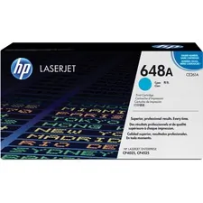 HP CE261A — HP 648A (CE261A) Toner Cartridge - Single Pack - Laser - Standard Yield - 11000 Pages - Cyan - 1 Each