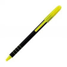 National Industries For the Blind 7520014512272 — SKILCRAFT Line-Liter Pocket Highlighter - Chisel Marker Point Style - Fluorescent Yellow - Rubber Barrel - 12 / Dozen