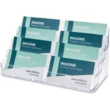 DEFLECTO DEF 70801 — Deflecto Business Card Holder - Acrylic - 1 Each - Clear