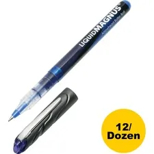 National Industries For the Blind 7520014612663 — SKILCRAFT Free Ink Rollerball Pen - 0.5 mm Pen Point Size - Blue - 12 / Dozen