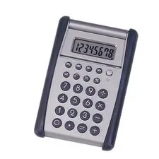 National Industries For the Blind 7420014844559 — SKILCRAFT 8-Digit Flip-up Calculator - 8 Digits - Black, Silver - Rubber - 1 Each