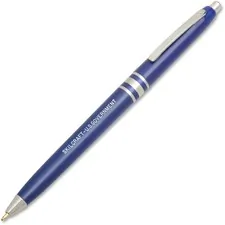 National Industries For the Blind 7520013323967 — SKILCRAFT Retractable Ballpoint Pen - Fine Pen Point - Refillable - Retractable - Blue - Blue Barrel - 12 / Dozen
