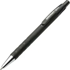 National Industries For the Blind 7520013687771 — SKILCRAFT Ballpoint Pen - Medium Pen Point - Refillable - Retractable - Black - Rubber Barrel - 12 / Dozen