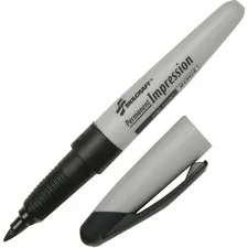 National Industries For the Blind 7520015194372 — SKILCRAFT Permanent Impression Fine Tip Marker - Fine Marker Point - Black - 12 / Dozen