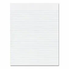 National Industries For the Blind 7530015167581 — SKILCRAFT Writing Pad - 100 Sheets - Glue - 0.25 Ruled - 16 lb Basis Weight - 8 1/2 x 11 - White Paper - Back Board - 12 / Dozen