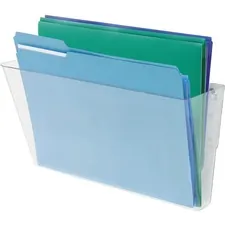 DEFLECTO DEF 73201 — Deflecto Stackable DocuPocket - 1 Compartment(s) - 7 Height x 13 Width x 4 Depth - Stackable - Clear - Plastic - 1 Each