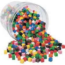 Learning Resources LRN LER2089 — Learning Resources Centimeter Cubes Set - Theme/Subject: Learning - Skill Learning: Counting, Measurement, Patterning - 6 Year & Up - 1000 Pieces