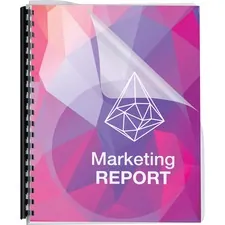 FELLOWES 5293401 — BINDING COVER CLEAR PRE-PUNCH OVR SIZE