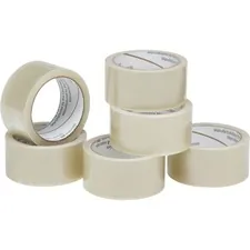National Industries For the Blind 7510015796871 — SKILCRAFT 7510-01-579-6871 Packaging Tape - 55 yd Length x 2 Width - Polypropylene - 1.90 mil - Acrylic Backing - 6 / Pack - Clear